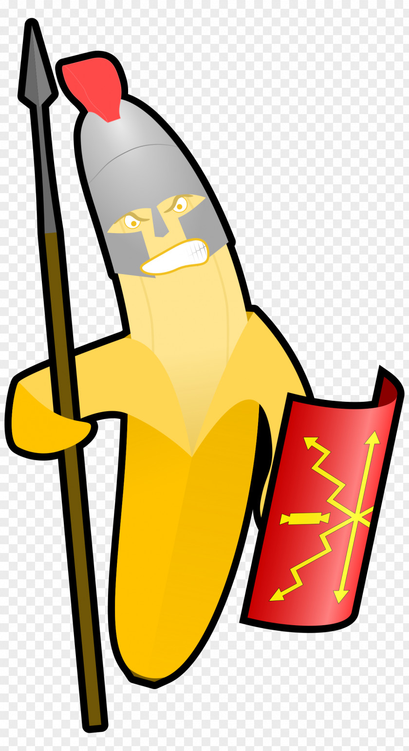 Warrior Banana Clip Art PNG