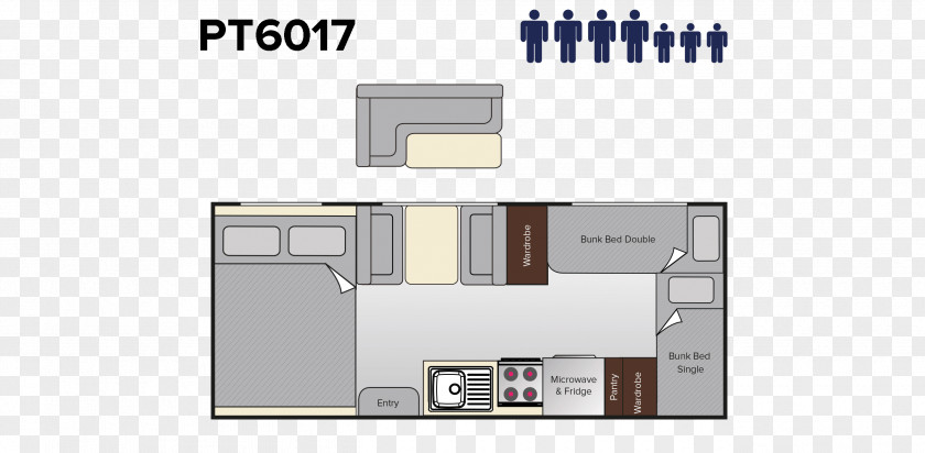 Bed Floor Plan Caravan Bunk Campervans PNG