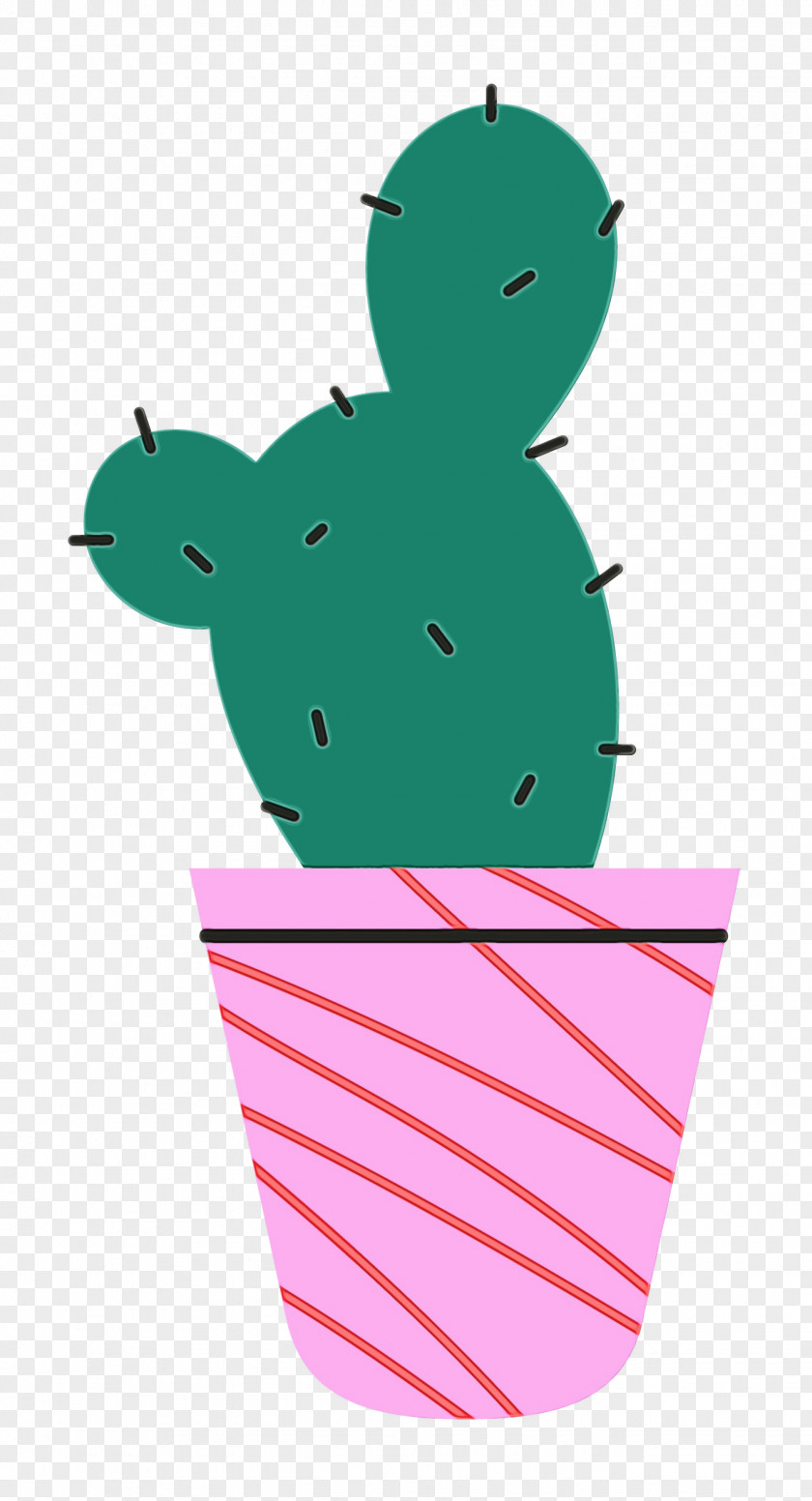 Cartoon Character Green Plant Line PNG