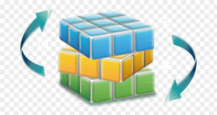 Cube And Arrow Vector Rubiks PNG