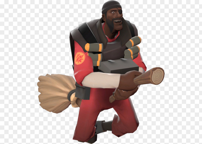 DemoMan Team Fortress 2 Taunting Broom Item Steam PNG