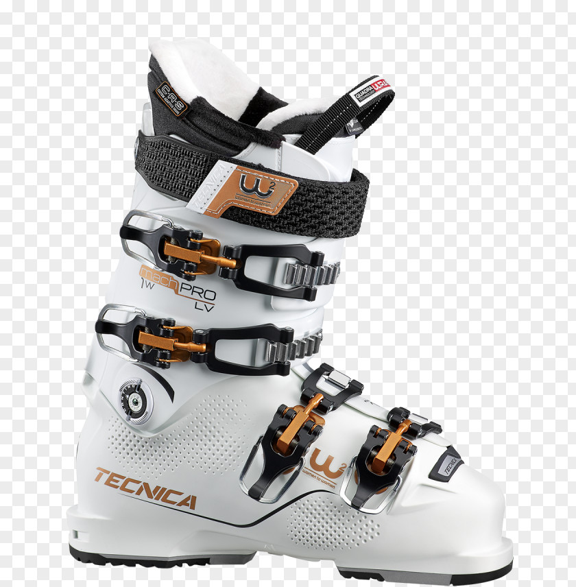 Editorial Board Kristin Tecnica Mach1 Pro LV Women White 23.5 (37 EUR) Ladies / Ski Boots Group S.p.A Skiing PNG