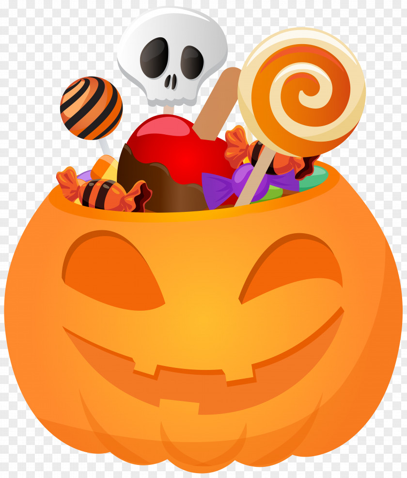 Halloween Pumpkin With Candy PNG Clip Art Image Jack-o'-lantern PNG