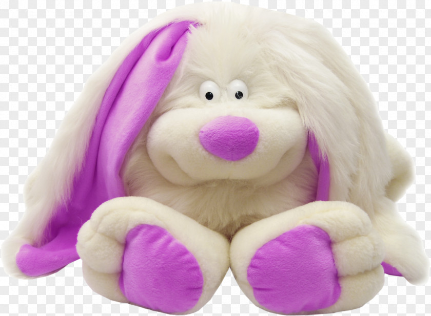 Happy Puppy European Rabbit Clay Drawing PNG