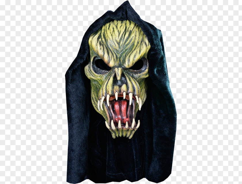 Late Studio The Haunted Mask Fang Face Halloween Costume PNG