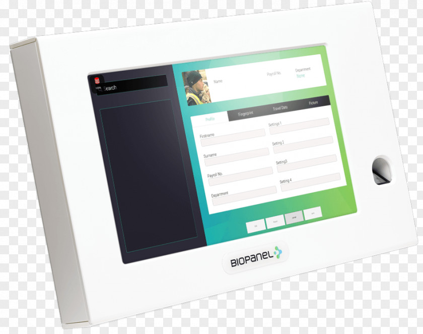 Login Interface Biopanel Systems Biopace Computer Monitors Electronics Time & Attendance Clocks PNG