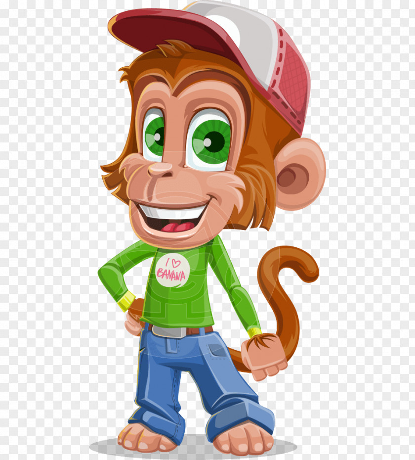 Style Child Monkey Cartoon PNG