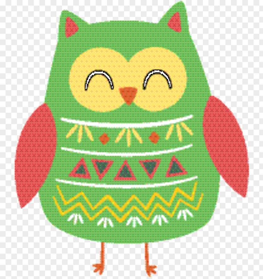 Textile Bird Of Prey Owl Cartoon PNG