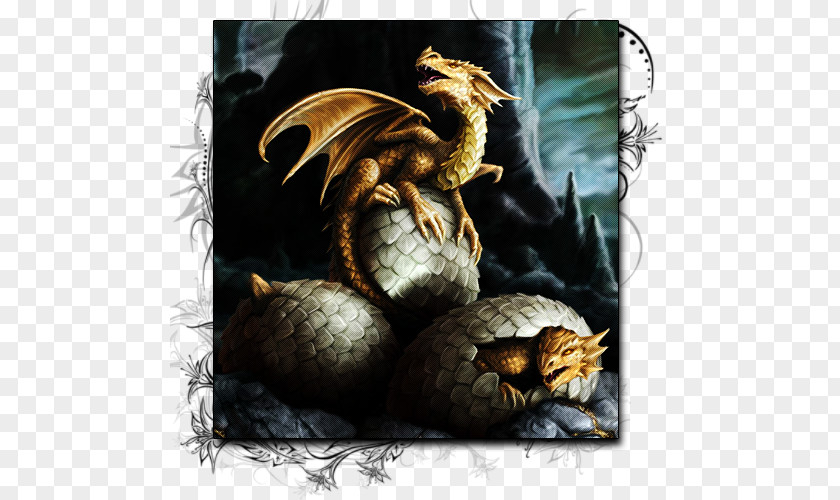 Dragon Treasure Fantasy Art Legendary Creature PNG