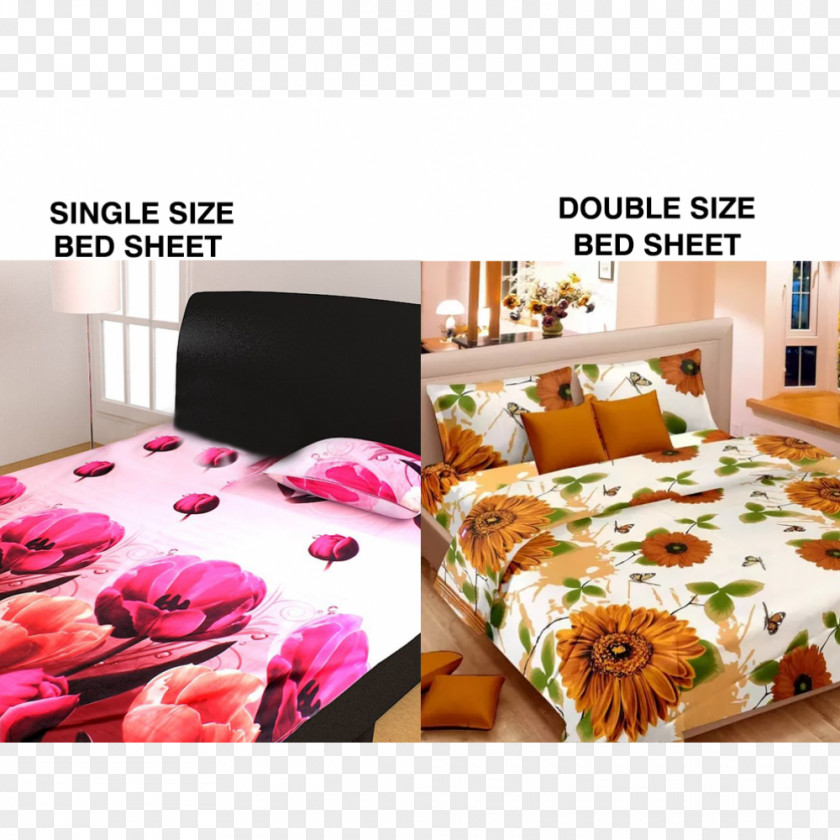 Mattress Bed Sheets Frame Bedroom PNG