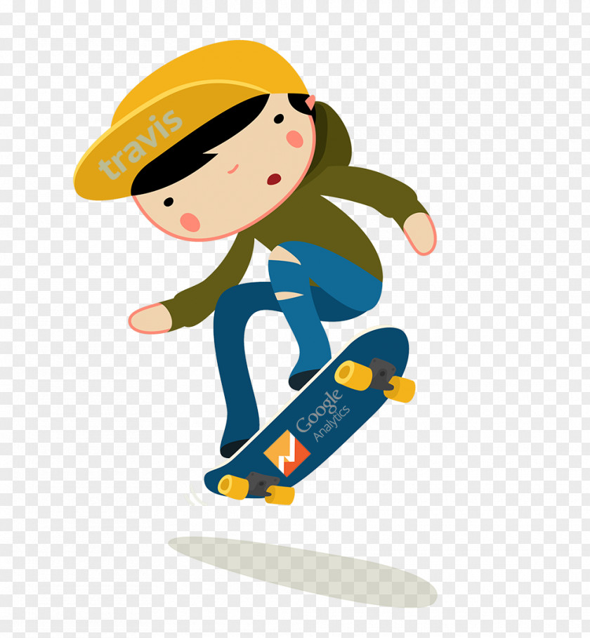 Skateboarding Drawing PNG