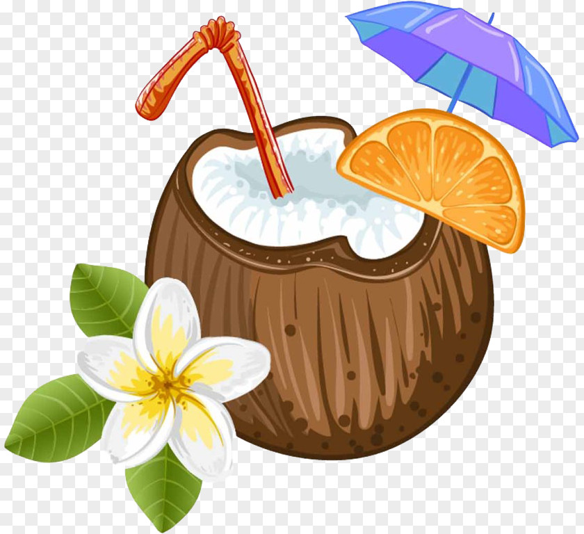 Cartoon Coconut Cocktail Pixf1a Colada Juice Water Milk PNG
