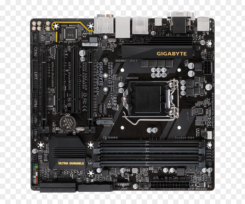 Intel LGA 1151 Gigabyte Technology Motherboard MicroATX PNG