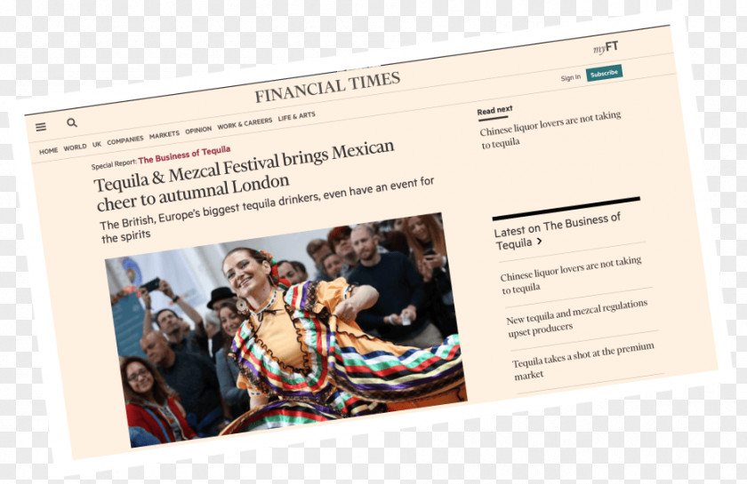 October Beer Fest Mezcal Tequila Advertising Financial Times Finance PNG