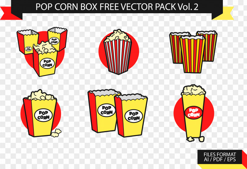 Popcorn Collection Illustration PNG