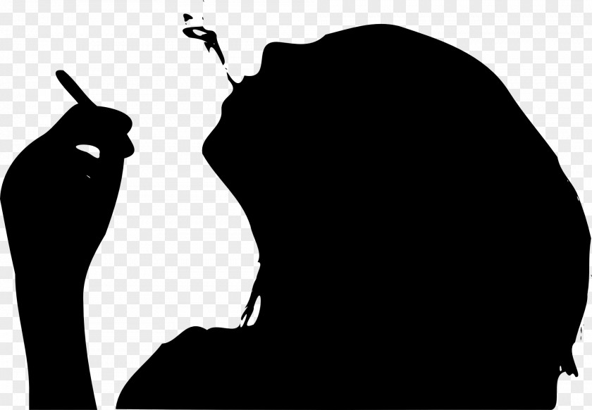 Silhouette Tobacco Smoking Clip Art PNG
