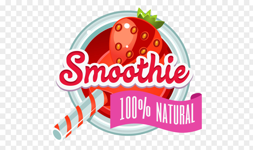 Strawberry Beverage Labels Smoothie Juice Cocktail Illustration PNG