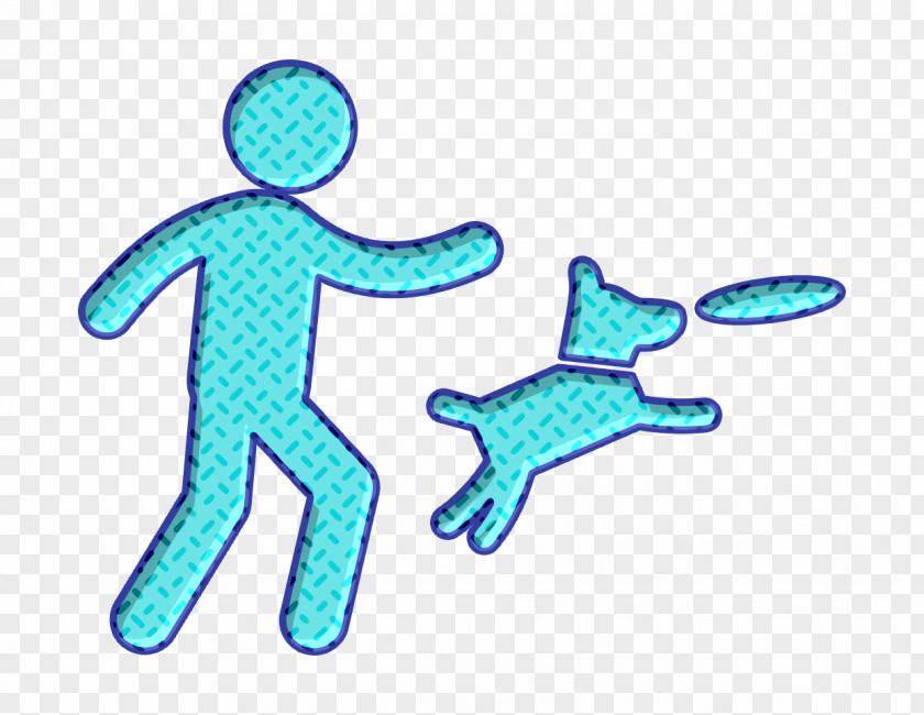 Animals Icon Man Throwing A Disc And Dog Jumping To Catch It Dogs PNG
