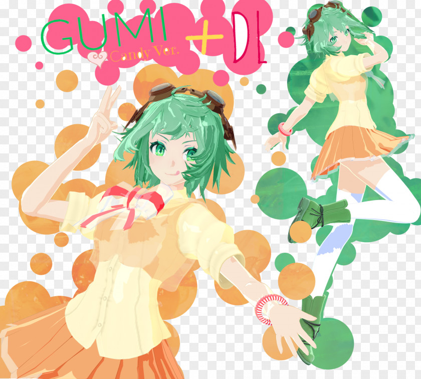 Candy Megpoid MikuMikuDance Elsword Floral Design PNG