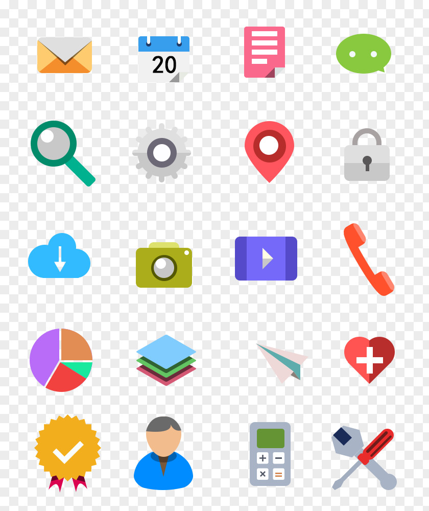 Flat Icon Design Computer File PNG