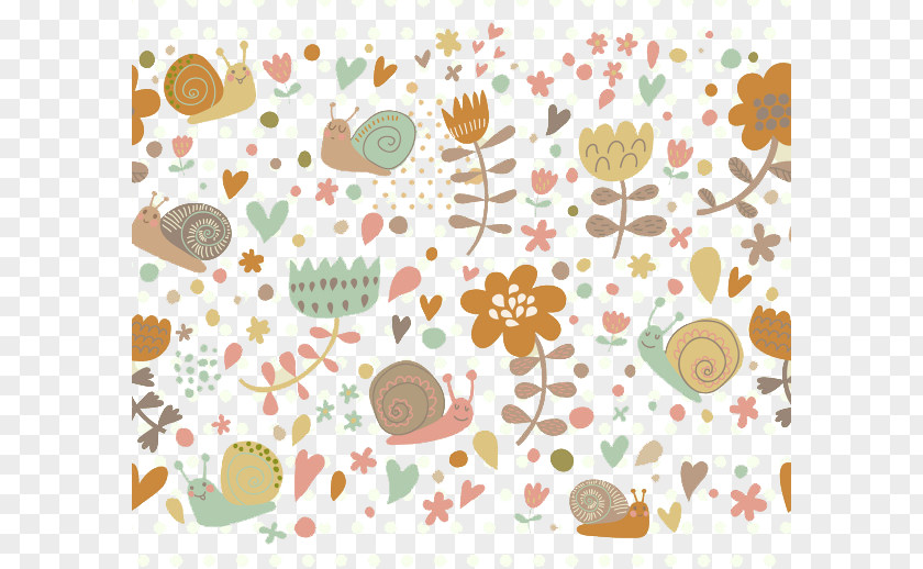 Cartoon Snail Illustration Background Drawing PNG