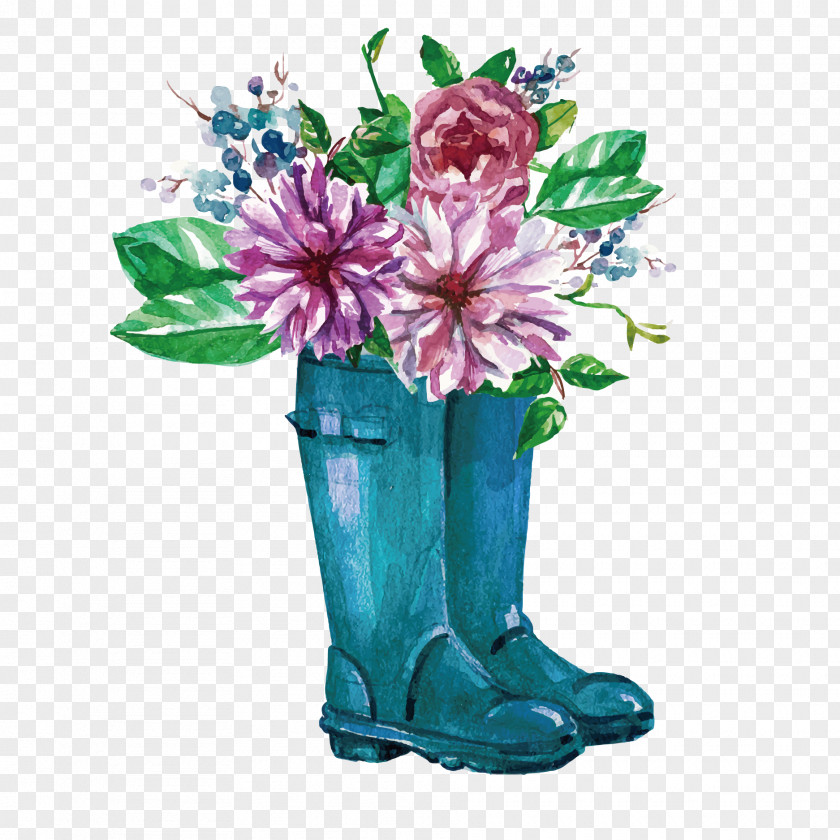 Vector Rain Boots Flowers Nanaimo Our Lady's School Glemham Hall Terenure Message PNG