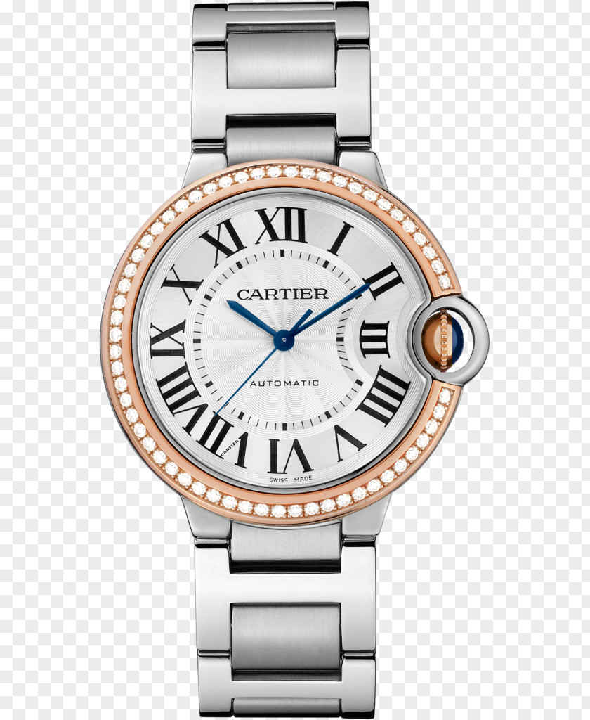 Watch Cartier Ballon Bleu Strap Silver PNG