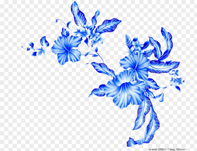 Blue Lace Flower Floral Design Drawing Image PNG