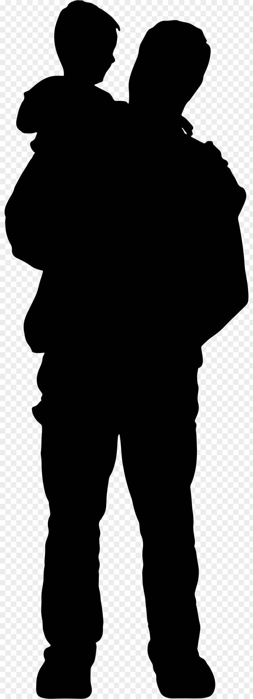 Father Son Child Silhouette PNG