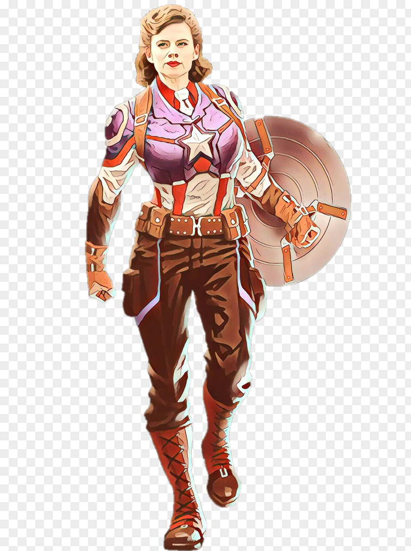 Style Cowboy Woman Cartoon PNG