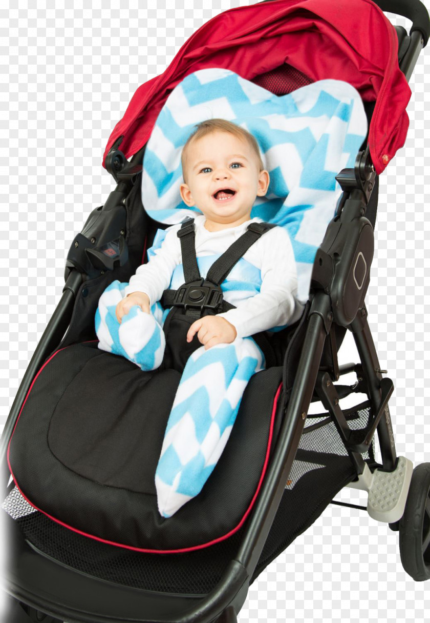 Blue Stroller Baby Transport Toddler Infant Comfort Design PNG