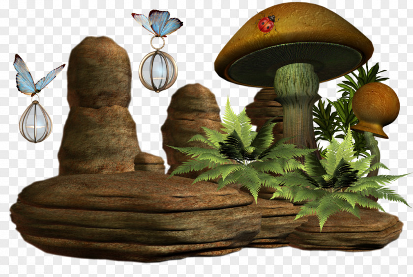 Butterfly Group Fairy Rock Art Clip PNG