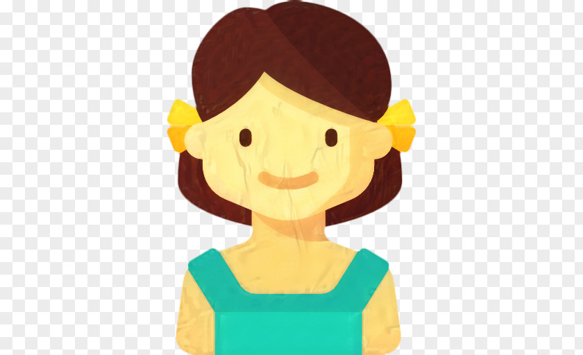 Smile Animation Woman Icon PNG