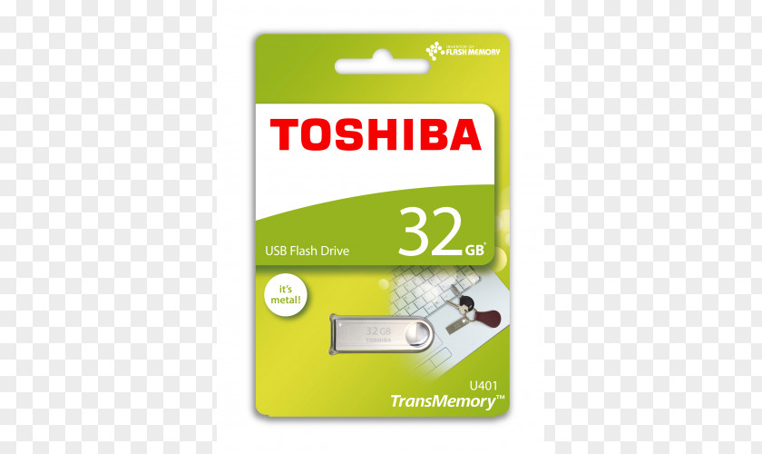 USB Flash Drives Toshiba TransMemory U401 Stick Silver THN-U401S 2.0 3.0 PNG