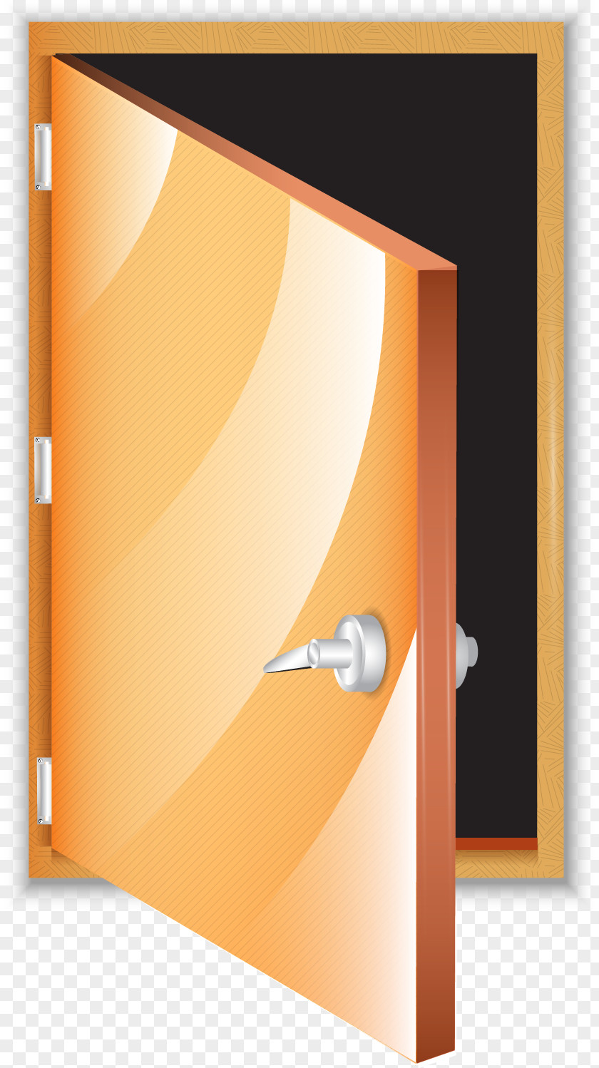 Vector Door Orange Euclidean PNG