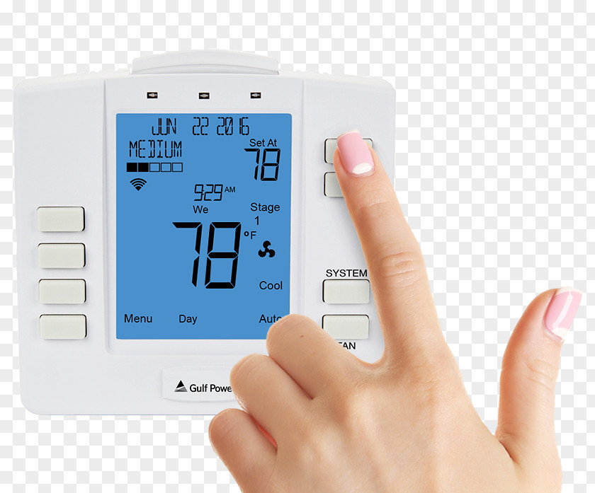 Energy Programmable Thermostat Smart Conservation PNG