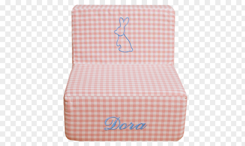 Jumping Rabbit Textile Pink M Cushion Rectangle RTV PNG
