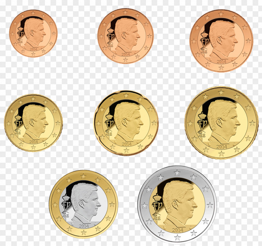 Coin Belgian Euro Coins Belgium PNG