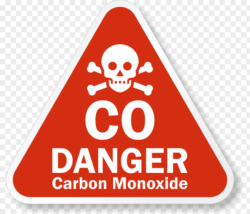 High Voltage Carbon Monoxide Poisoning Signage PNG