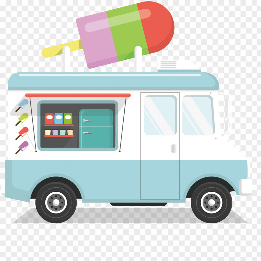 Ice Cream Truck Design Van Car PNG