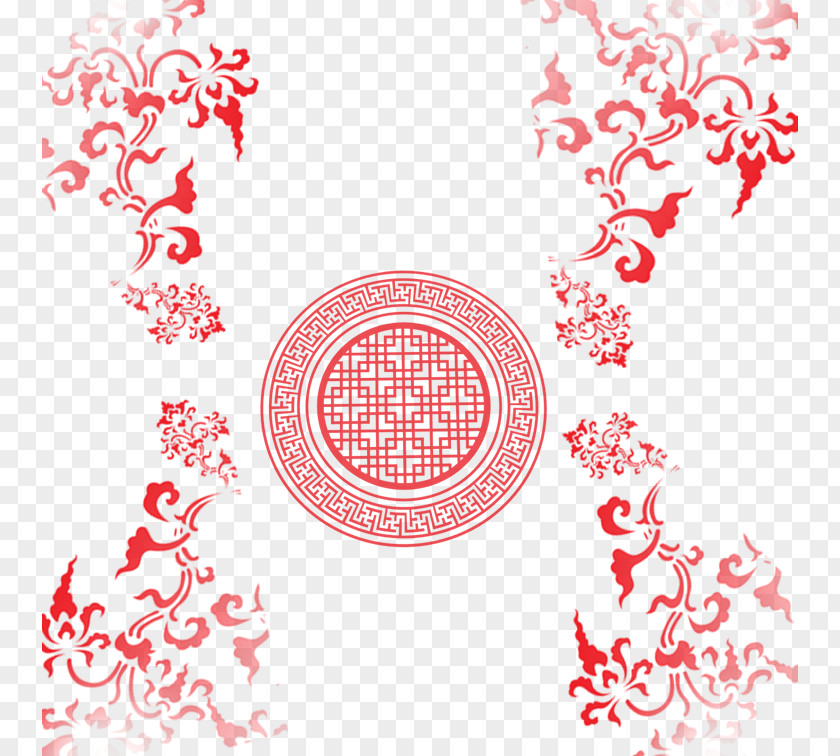 Red, Ancient, Dark Lines, No Button Material PNG
