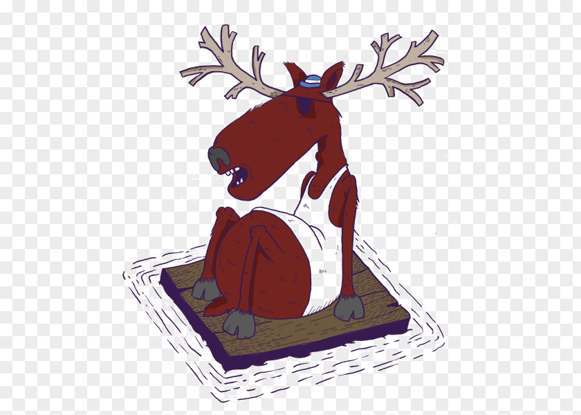 Reindeer Antler Character Cartoon Fiction PNG