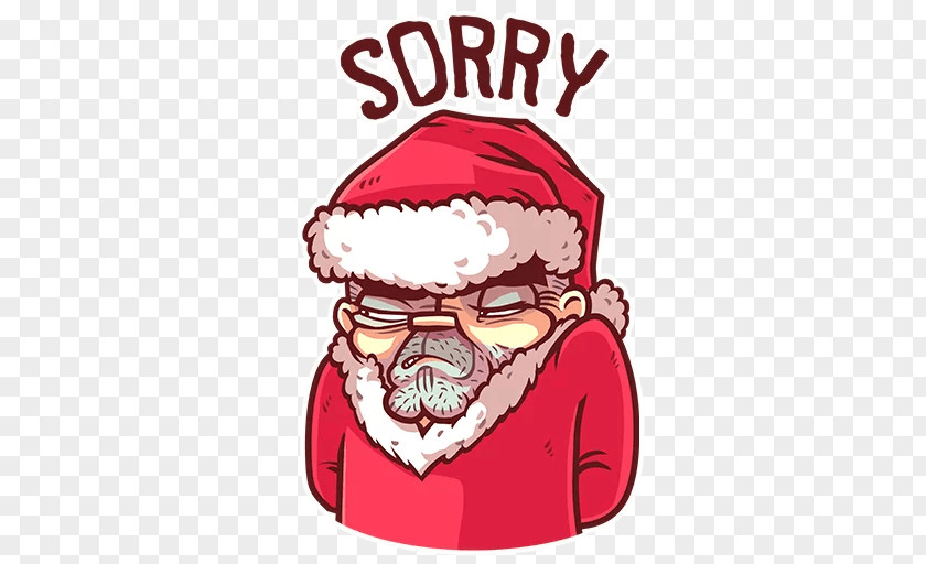 Santa Claus Telegram Sticker Christmas Film PNG