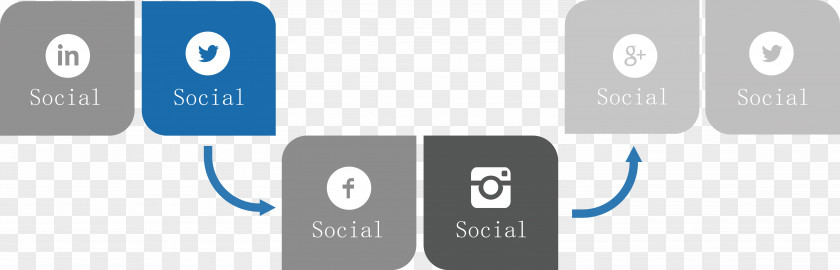 Social Icons Flowchart. Icon Design PNG