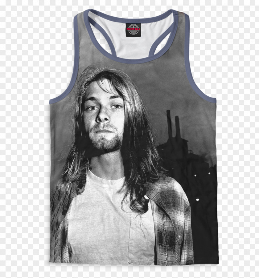 T-shirt Kurt Cobain Sleeveless Shirt Grunge Nirvana PNG