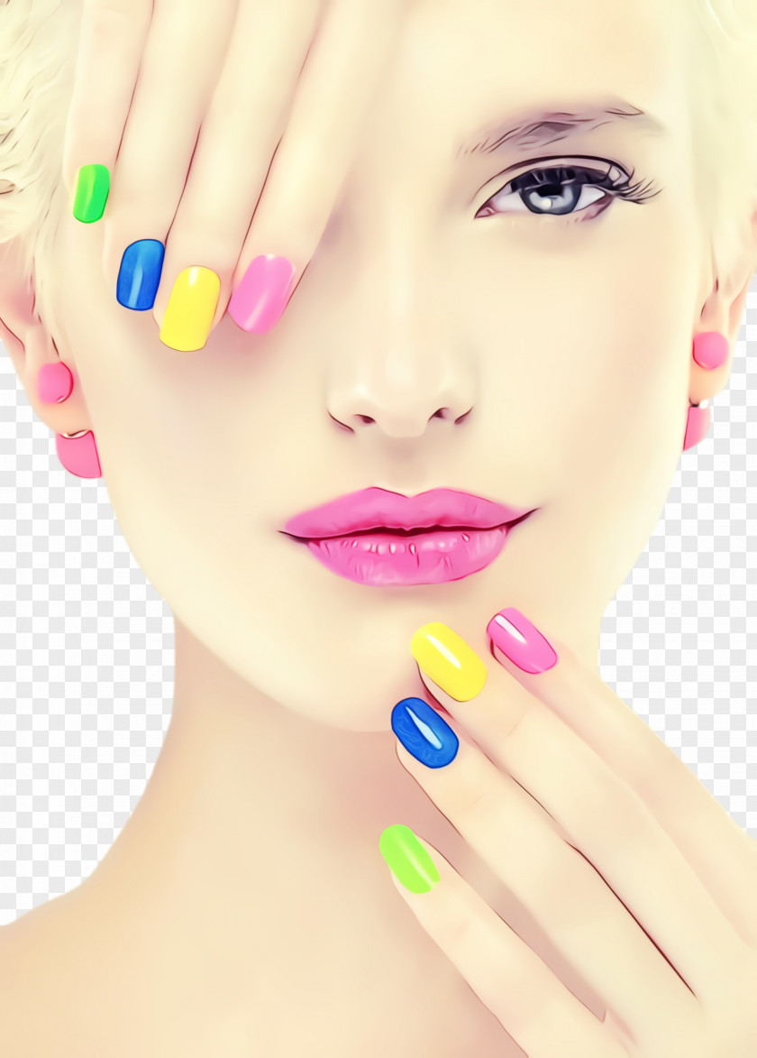 Chin Nail Polish Face Skin Lip Beauty PNG