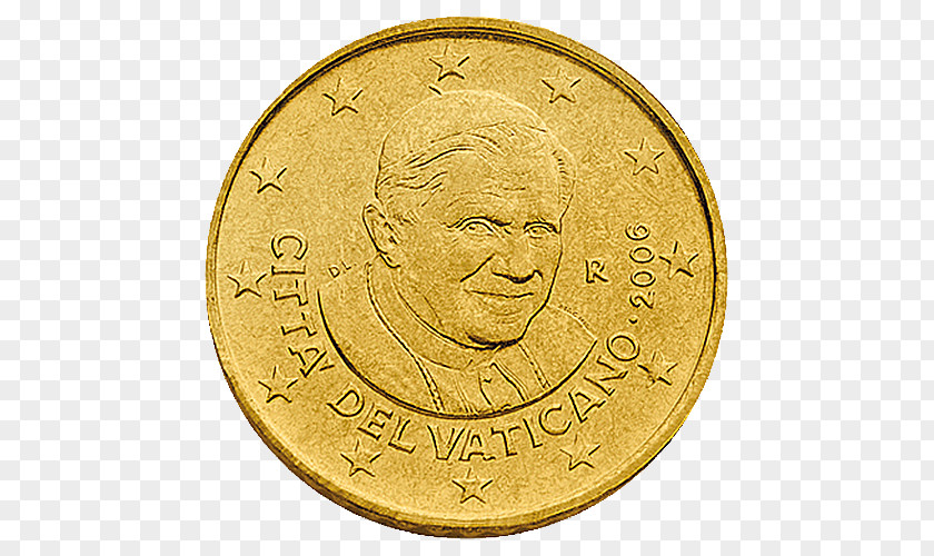 Coin Vatican City Gold Euro Coins Numismatics PNG