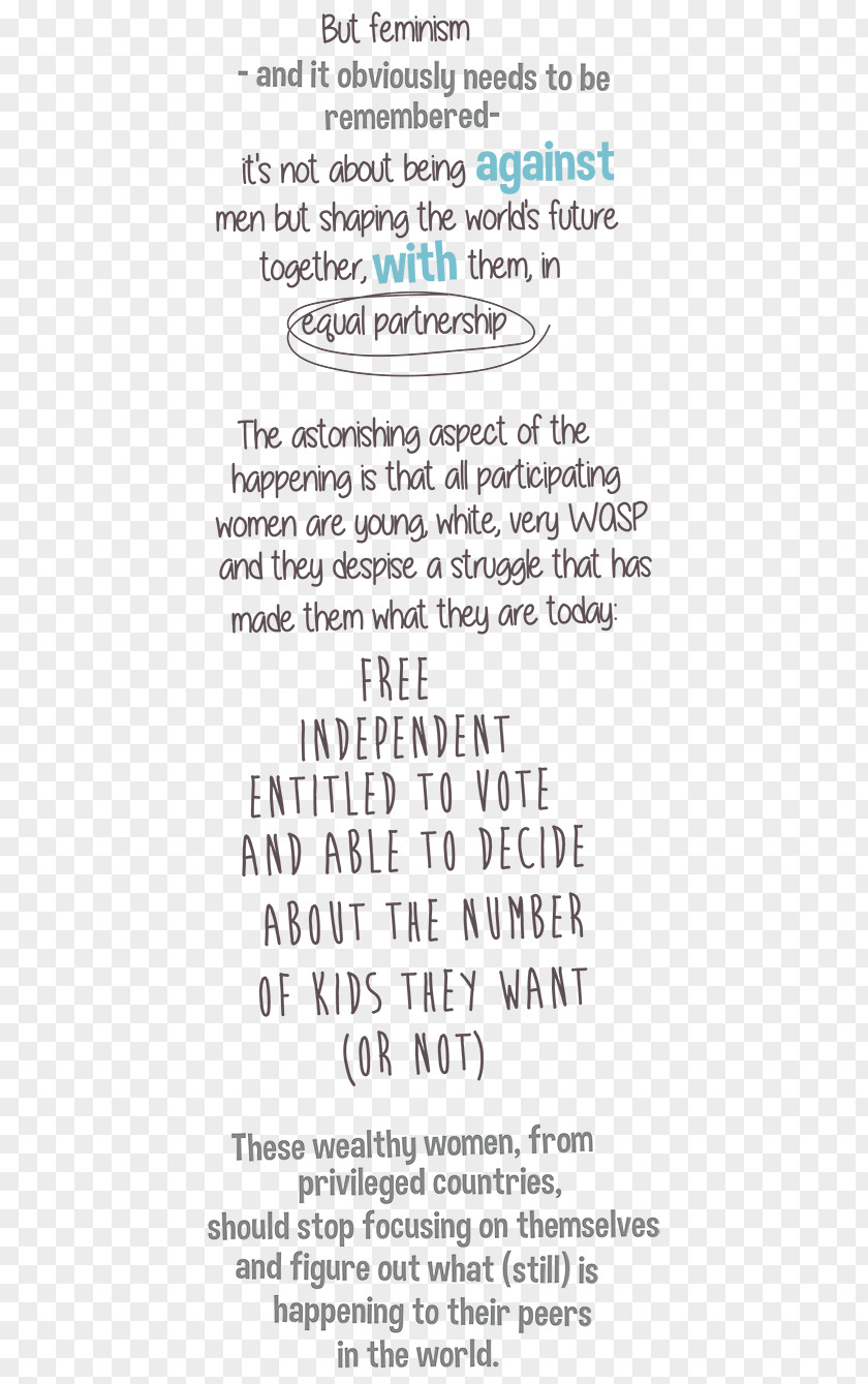 Feminist Movement Paper Handwriting Line Font PNG