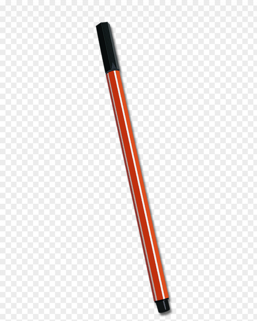 Orange Water Pen Brush PNG