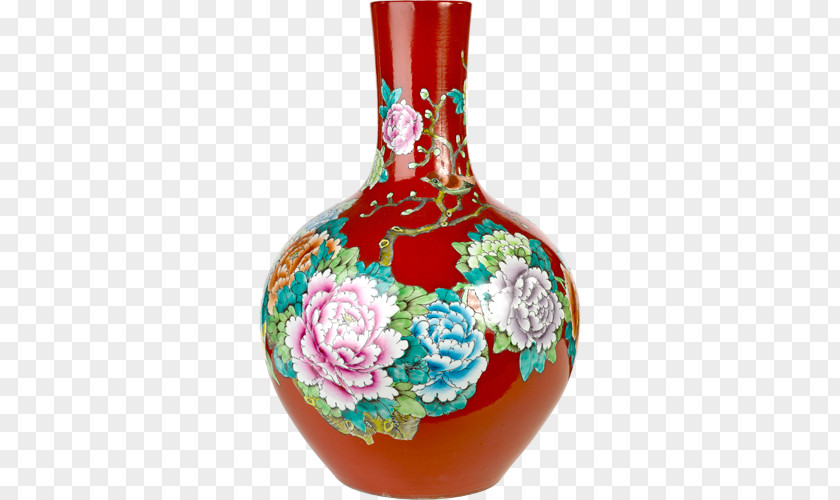 Vase Flowerpot Glass Green PNG